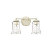 Millennium Lighting Abilene 2Lt Bathroom Vanity Light, White/Clear - 10102-CW