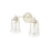 Millennium Lighting Abilene 2Lt Bathroom Vanity Light, White/Clear