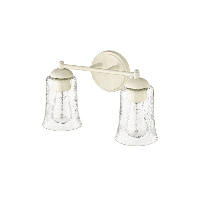 Millennium Lighting Abilene 2Lt Bathroom Vanity Light, White/Clear