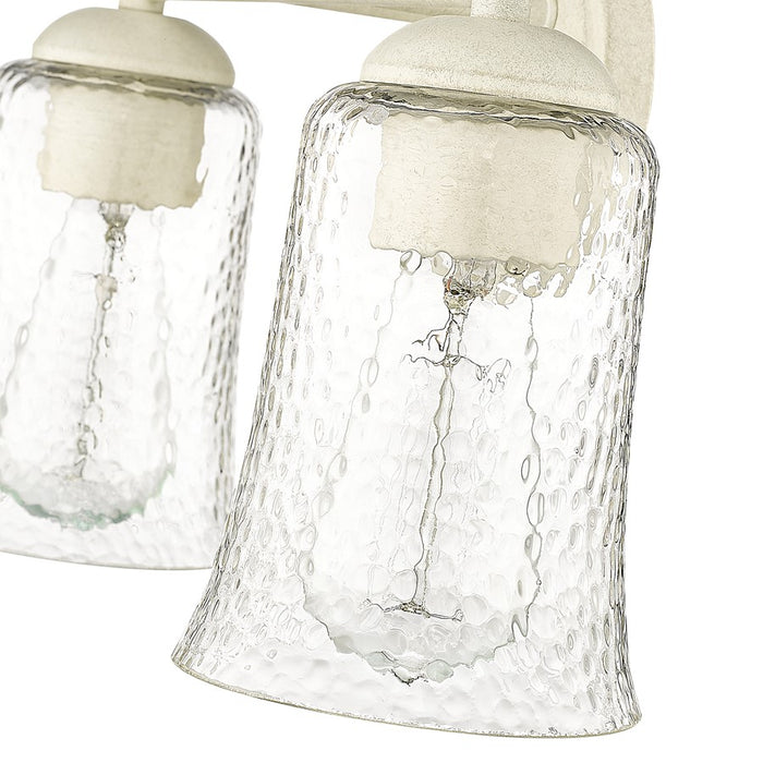 Millennium Lighting Abilene 2Lt Bathroom Vanity Light, White/Clear