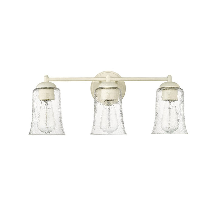 Millennium Lighting Abilene 3Lt Bathroom Vanity Light, White/Clear - 10103-CW