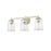 Millennium Lighting Abilene 3Lt Bathroom Vanity Light, White/Clear