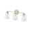 Millennium Lighting Abilene 3Lt Bathroom Vanity Light, White/Clear