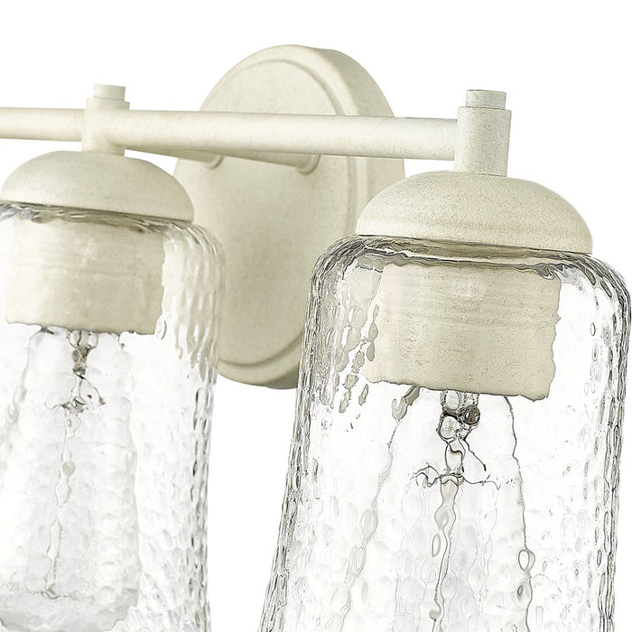 Millennium Lighting Abilene 3Lt Bathroom Vanity Light, White/Clear