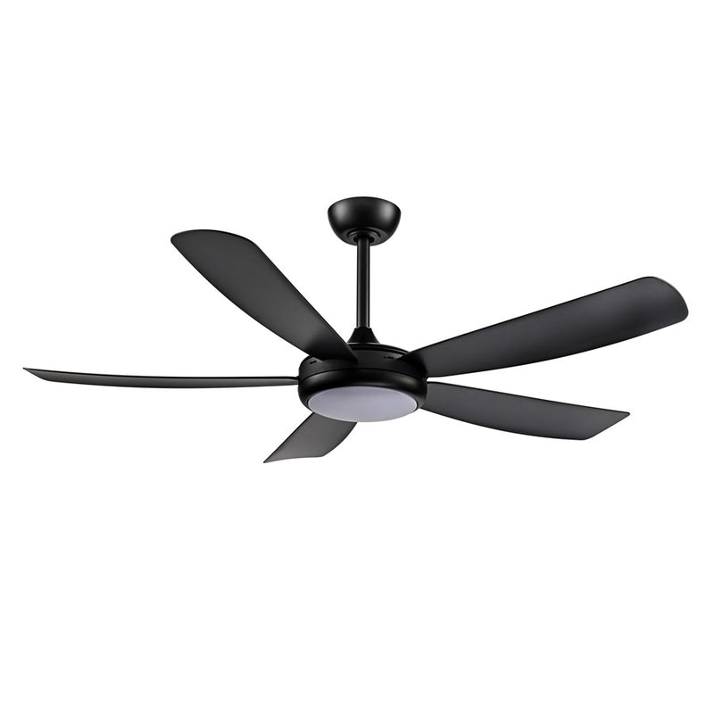 RP Lighting Airstra 5Bld 52" LED Ceiling Fan, Mat. Blk/Etched - 1010WLED-MBK-MBK