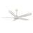 RP Lighting Airstra 5Bld 52" LED Ceiling Fan, Mat. Wht/Etched - 1010WLED-MWWMWW