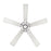 RP Lighting Velbreeze 5Bld 52" Ceiling Fan, Brushed Pewter