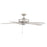 RP Lighting Velbreeze 5Bld 52" Ceiling Fan, Brushed Pewter