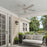 RP Lighting Velbreeze 5Bld 52" Ceiling Fan, Brushed Pewter