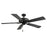 RP Lighting Velbreeze 5Bld 52" Ceiling Fan, Matte Black - 1017WMBK-MBK