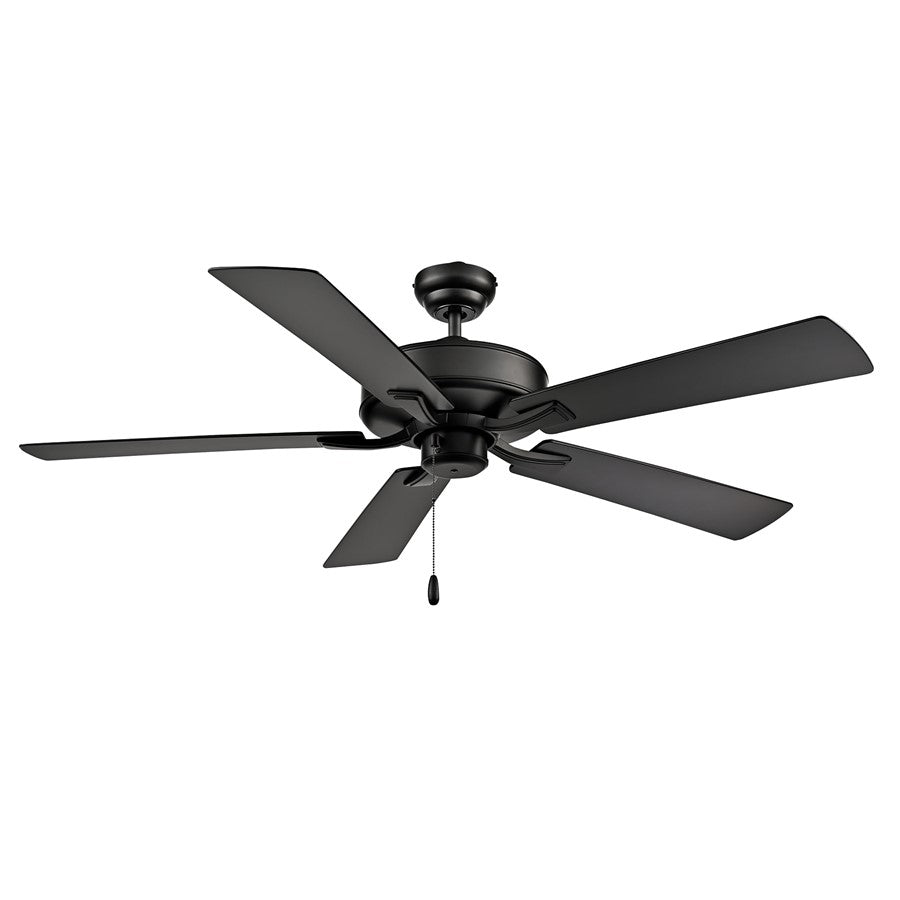 RP Lighting Velbreeze 5Bld 52" Ceiling Fan, Matte Black - 1017WMBK-MBK