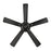 RP Lighting Velbreeze 5Bld 52" Ceiling Fan, Matte Black