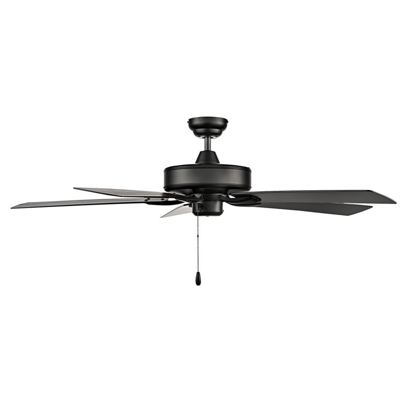 RP Lighting Velbreeze 5Bld 52" Ceiling Fan, Matte Black