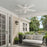 RP Lighting Velbreeze 5Bld 52" Ceiling Fan, Matte White