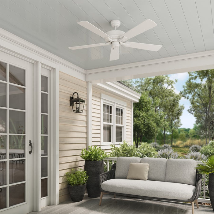 RP Lighting Velbreeze 5Bld 52" Ceiling Fan, Matte White