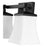 Millennium Lighting Sonorra 2Lt Vanity, Black/Opal White