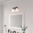 Millennium Lighting Sonorra 2Lt Vanity, Black/Opal White