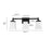Millennium Lighting Sonorra 3Lt Vanity, Black/Opal White