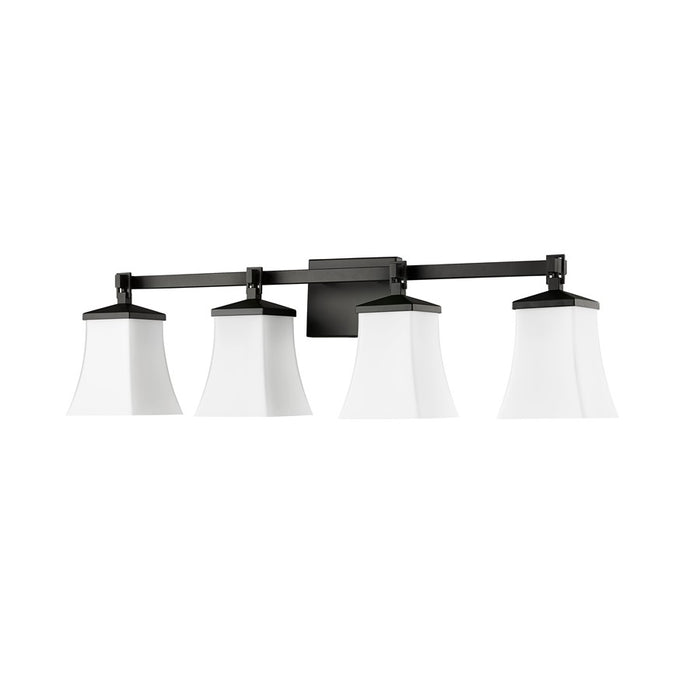 Millennium Lighting Sonorra 4Lt Vanity, Black/Opal White