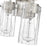 Millennium Lighting Serena 3Lt Vanity, Brushed Nickel/Clear Ribbed