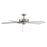 RP Lighting Brisden 5Bld 52" Ceiling Fan, Brushed Nickel