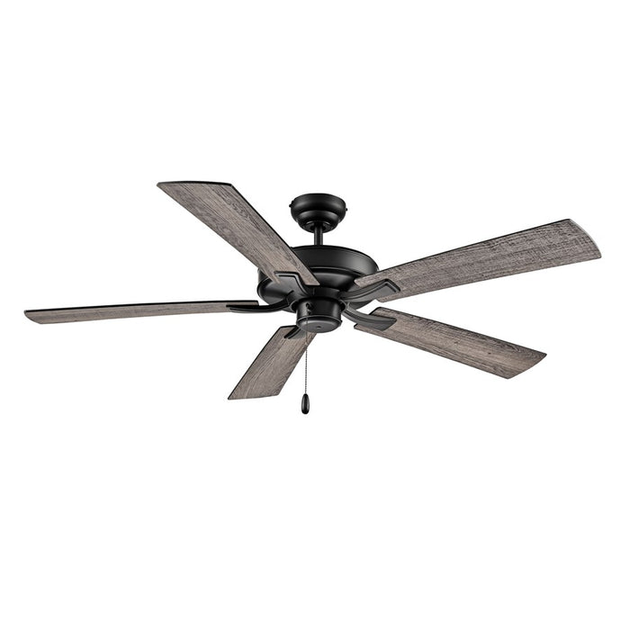 RP Lighting Brisden 5Bld 52" Ceiling Fan, Matte Black - 1031MBK-MBK