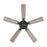 RP Lighting Brisden 5Bld 52" Ceiling Fan, Matte Black
