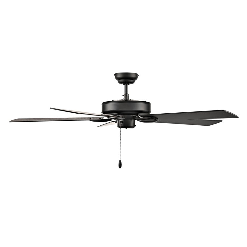 RP Lighting Brisden 5Bld 52" Ceiling Fan, Matte Black