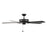 RP Lighting Brisden 5Bld 52" Ceiling Fan, Matte Black