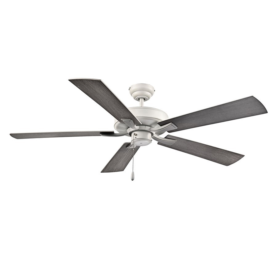 RP Lighting Brisden 5Bld 52" Ceiling Fan, Matte White - 1031MWWMWW