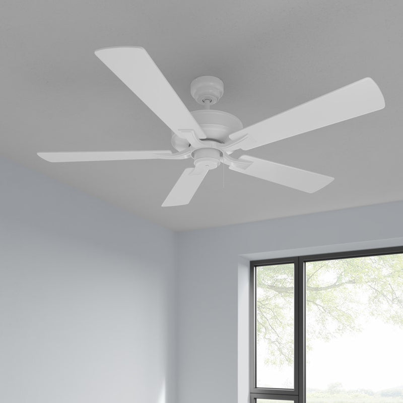 RP Lighting Brisden 5Bld 52" Ceiling Fan, Matte White