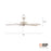 RP Lighting Brisden 5Bld 52" Ceiling Fan, Matte White