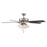 RP Lighting Calivane 5Bld 52" LED Ceiling Fan, Brushed Nkl/Etched
