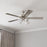 RP Lighting Calivane 5Bld 52" LED Ceiling Fan, Brushed Nkl/Etched