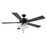 RP Lighting Calivane 5Bld 52" LED Ceiling Fan, Black/Etched - 1033MBK-MBK-L