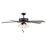 RP Lighting Calivane 5Bld 52" LED Ceiling Fan, Black/Etched