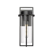 Millennium Lighting Russell 1Lt 6" Outdoor Wall Sconce, Black/Clear - 10501-PBK