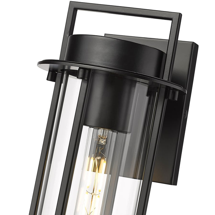 Millennium Lighting Russell 1Lt 6" Outdoor Wall Sconce, Black/Clear
