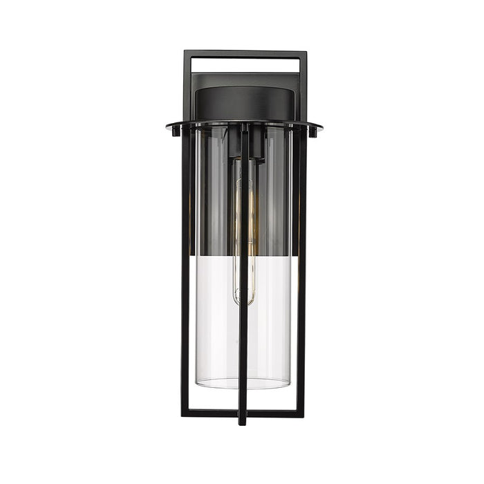 Millennium Lighting Russell 1Lt 8" Outdoor Wall Sconce, Black/Clear - 10511-PBK