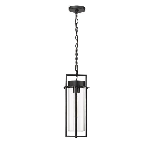 Millennium Lighting Russell 1Lt Outdoor Pendant, Coated Black/Clear - 10521-PBK
