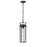 Millennium Lighting Russell 1Lt Outdoor Pendant, Coated Black/Clear