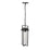 Millennium Lighting Russell 1Lt Outdoor Pendant, Coated Black/Clear