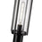 Millennium Lighting Russell 1Lt Outdoor Post Light, Black/Clear