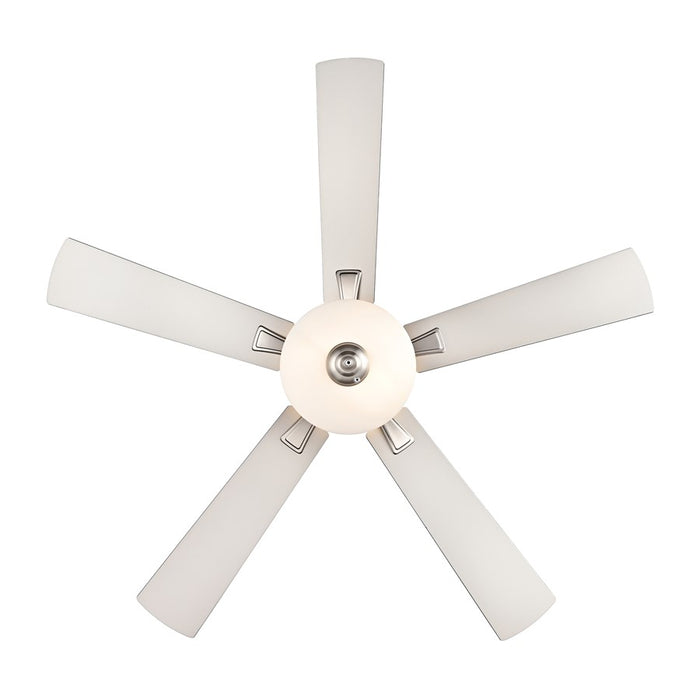 RP Lighting Galeson 5Bld 52" LED Ceiling Fan, Nickel/Etched