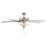 RP Lighting Galeson 5Bld 52" LED Ceiling Fan, Nickel/Etched