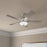 RP Lighting Galeson 5Bld 52" LED Ceiling Fan, Nickel/Etched