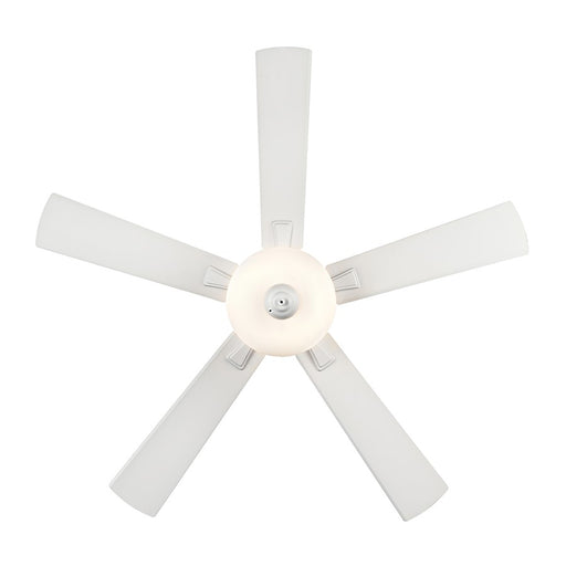 RP Lighting Galeson 5Bld 52" LED Ceiling Fan, Matte White/Etched