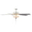 RP Lighting Galeson 5Bld 52" LED Ceiling Fan, Matte White/Etched