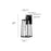 Millennium Lighting Dutton 1Lt 6" Outdoor Wall Sconce, Black/Clear