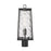 Millennium Lighting Dutton 1Lt Outdoor Post Lantern, Black/Clear - 10631-PBK